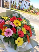 Букет цветов из:  Герберы #REPLACE_PRED# Семенково